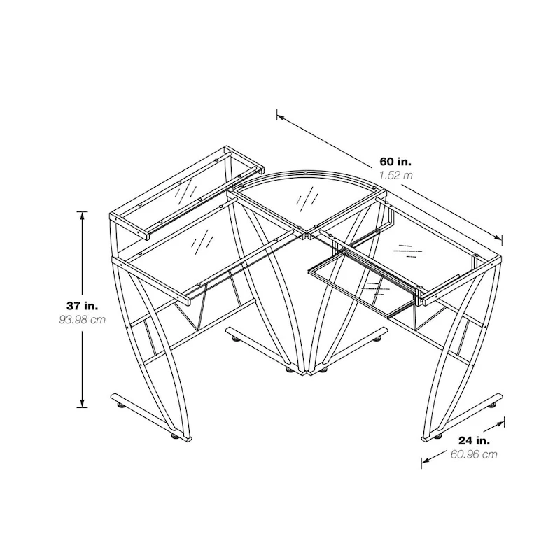 Constellation L Shaped Home Office Gaming Editing Desk