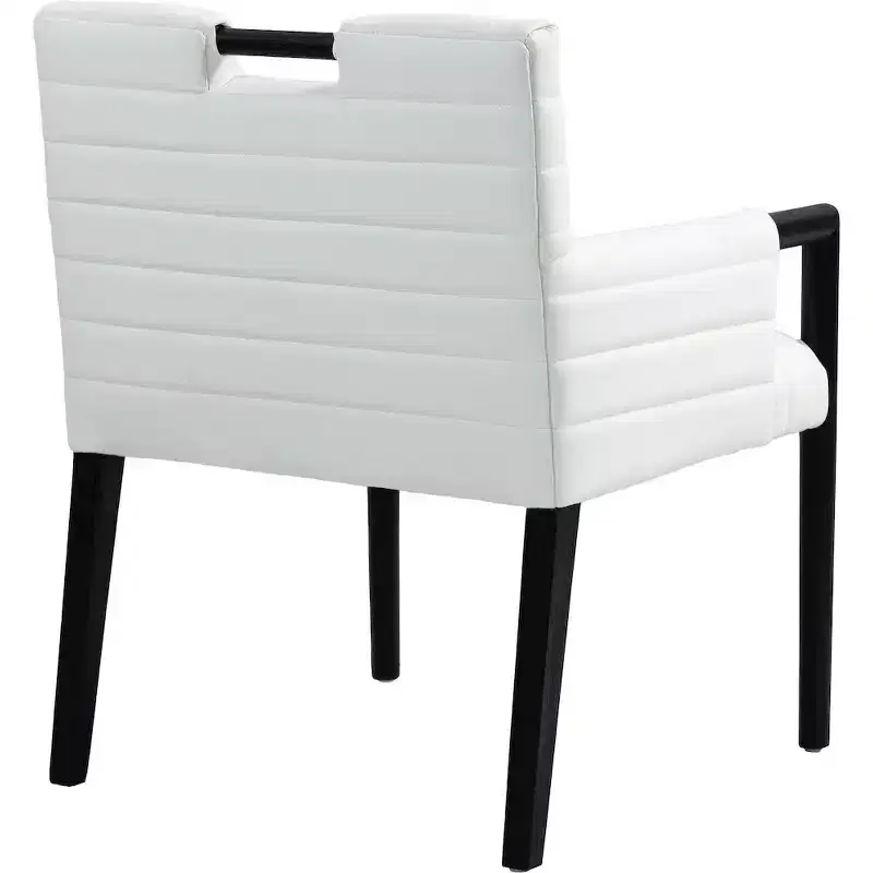 Meridian Furniture,Aimee Vegan Leather Dining Arm Chair