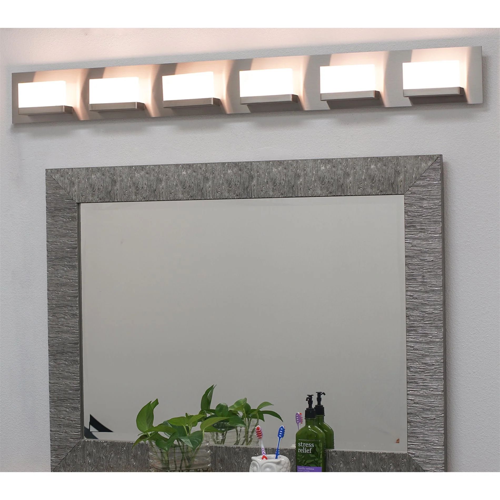 Everett 48 Modern 6-Light 60W Integrated LED (360W eq.) Bathroom / Vanity Light