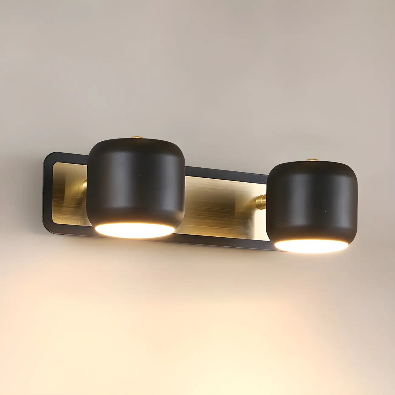 Minimalist Metal Vanity Light with Integrated LED for Bathroom