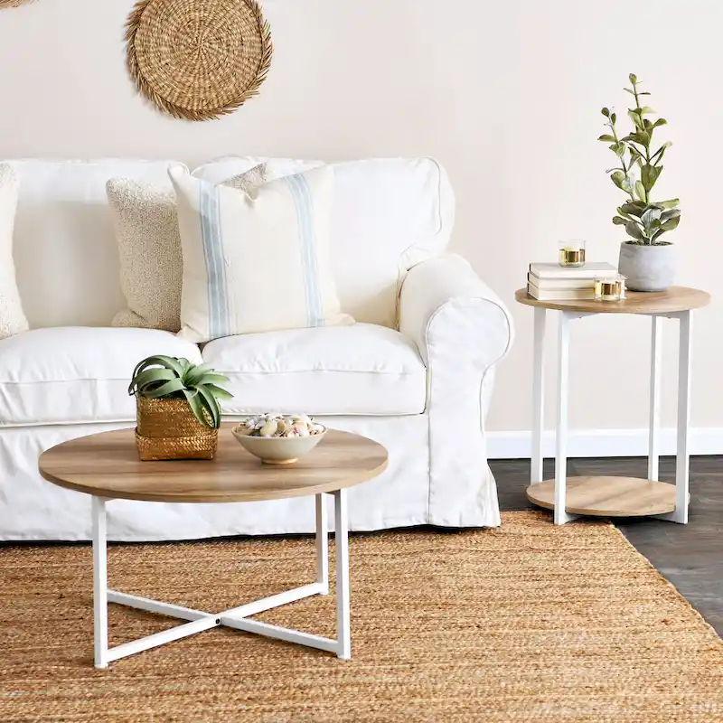 Household Essentials Round Coffee Table - 31.5