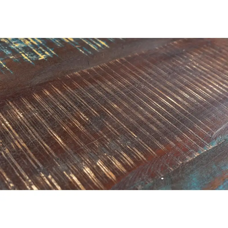 Handmade Reclaimed Wood Side Table (India)