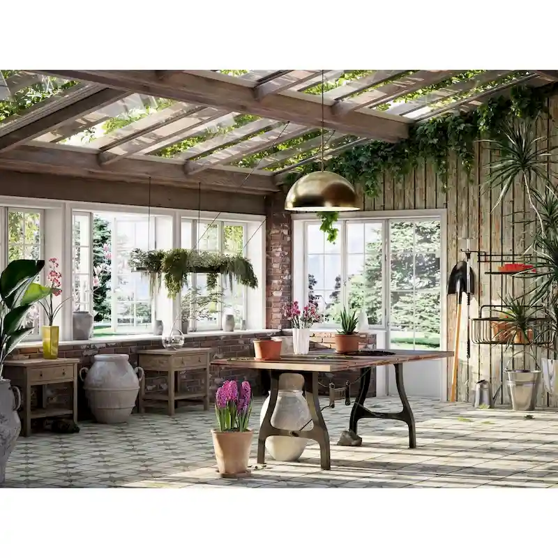 Perimeter Collection One-Light Brushed Gold Mid-Century Modern Pendant with metal Shade - 23.62 in x 23.62 in x 12.5 in