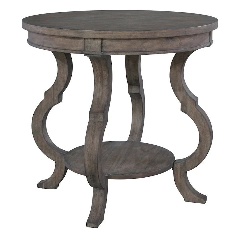 Round Solid Wood End Table - Lincoln Park