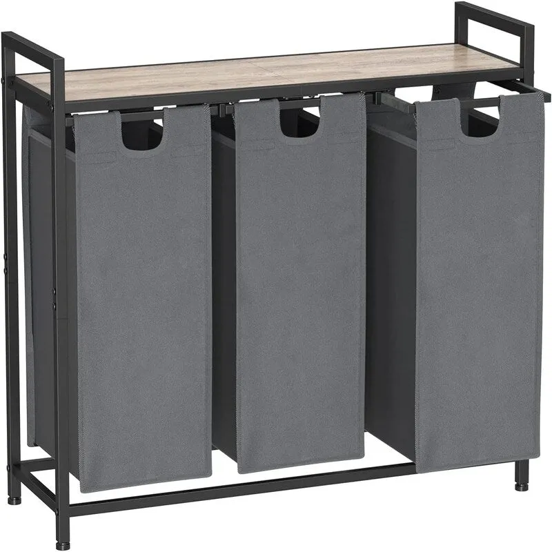 Laundry Basket, Laundry Sorter 3 Section - 36.2L x 11.81W x 28.45H