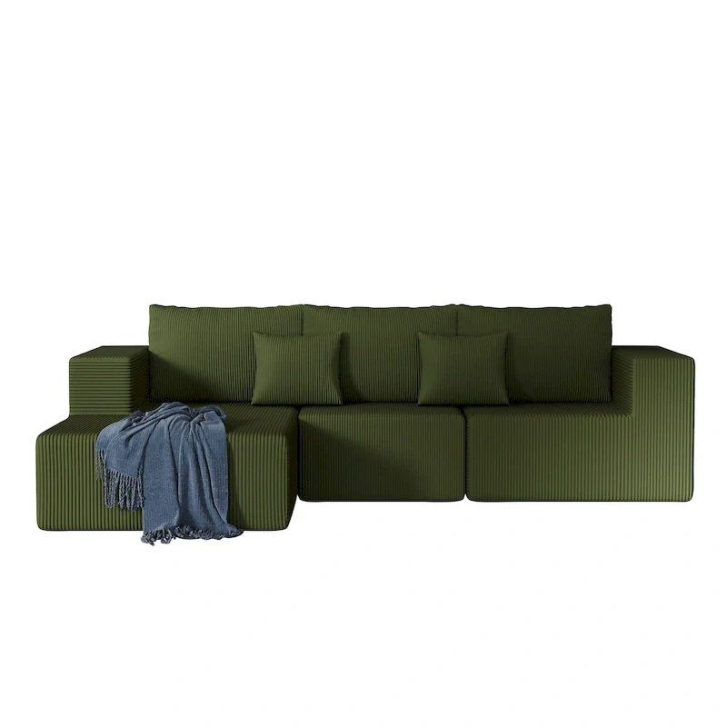108.3Inch Modular L Shaped Sectional Sofa Couch with Chaise Lounge