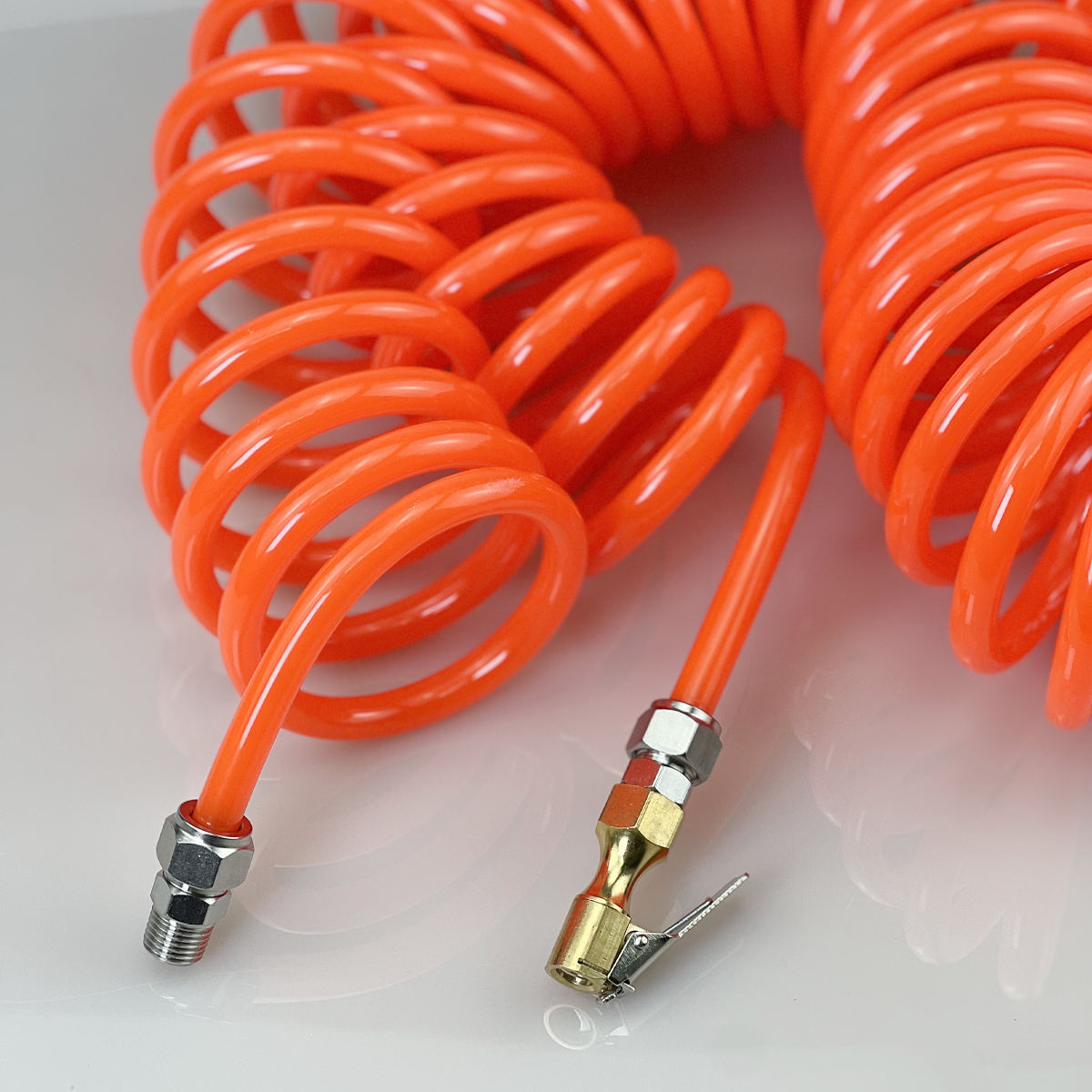 SEAPENG Reinforced Rubber & Metal Tire Inflator Hose, G1/4 Thread for cars, trucks, RVs and garages