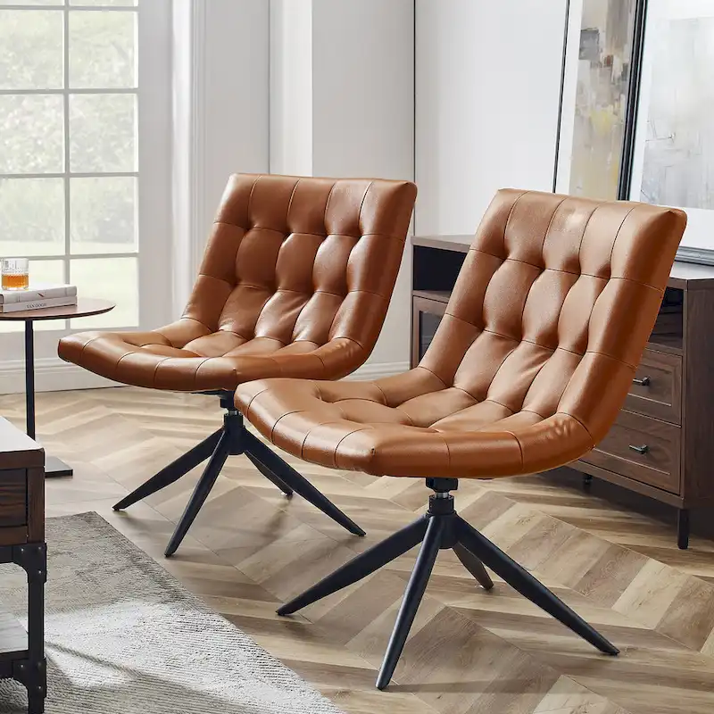 Art Leon Swivel Home Office Accent Chair