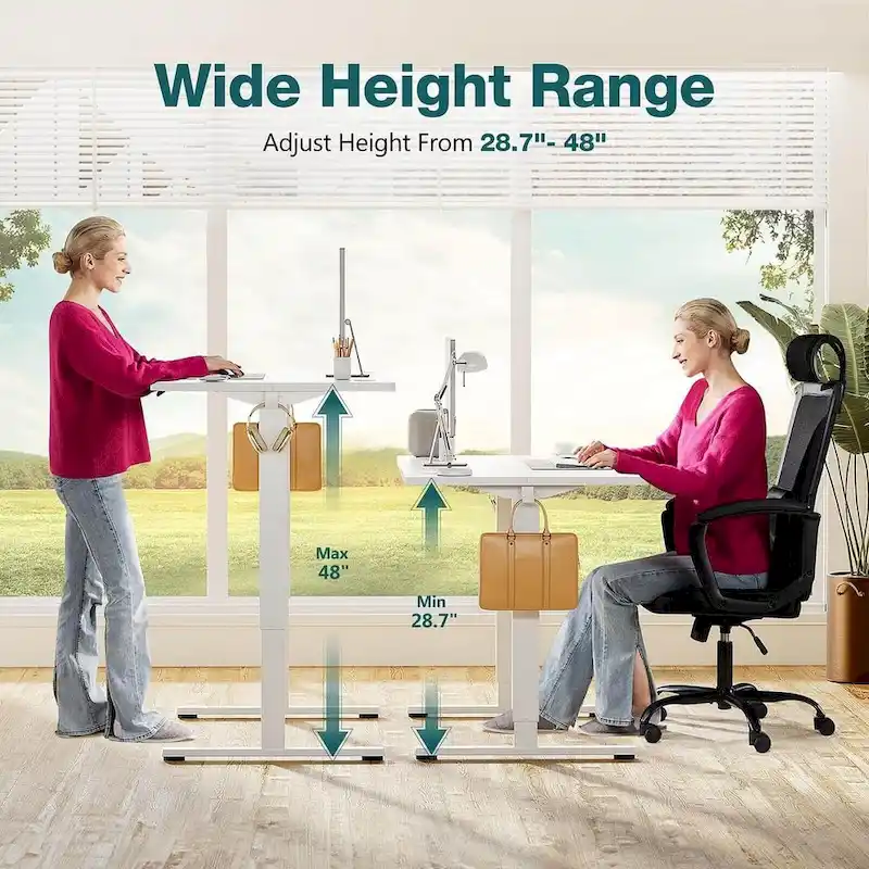 Height Adjustable Electric Standing Ergonomic Computer Desk