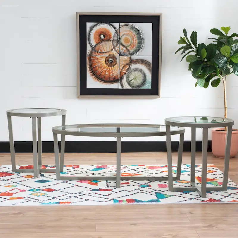 Bowlus 3 Piece Coffee and End Table Set