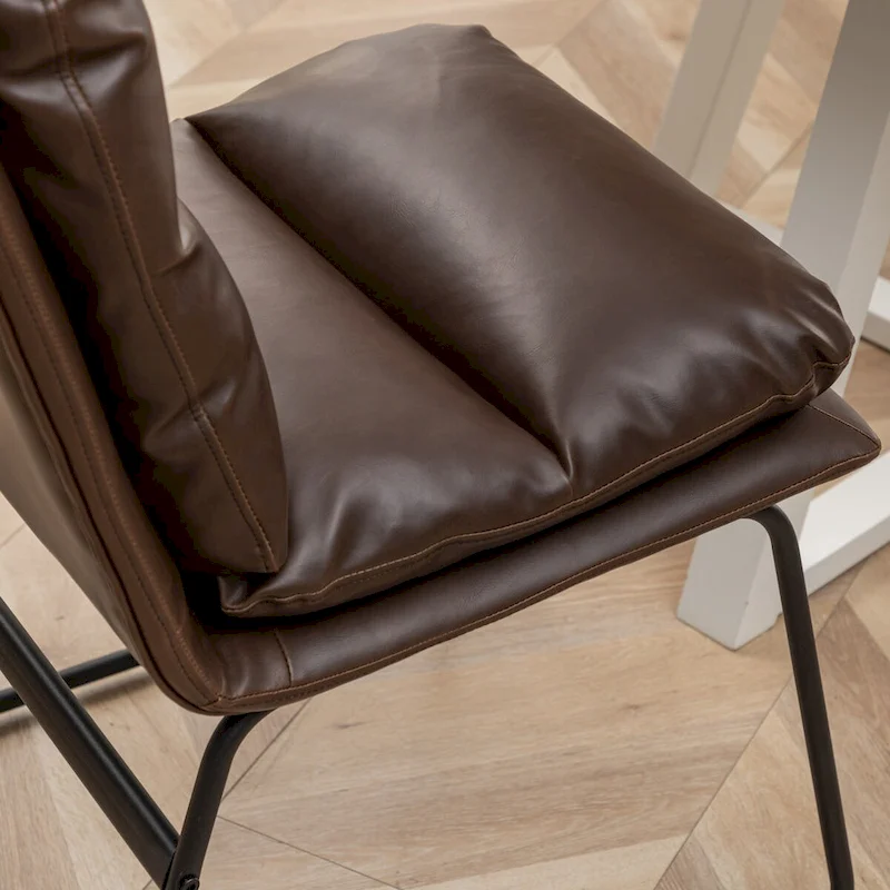 Roundhill Furniture Milos Upholstered Dining Chairs, Set of 2 - N/A