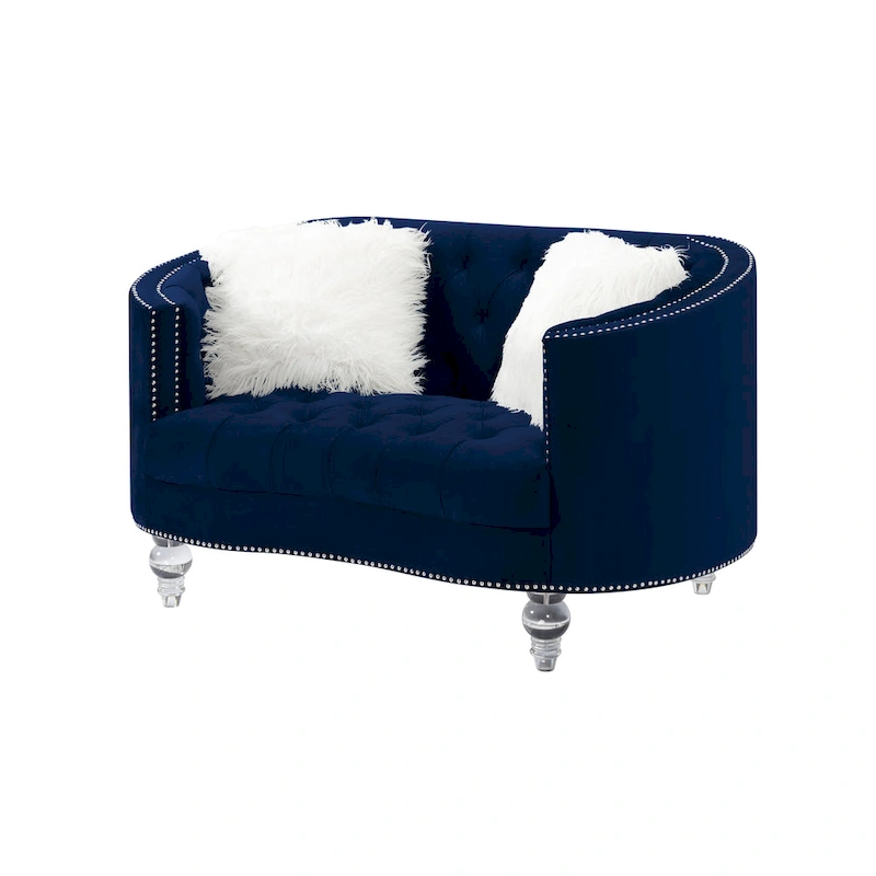 Living Room Velvet Sofa