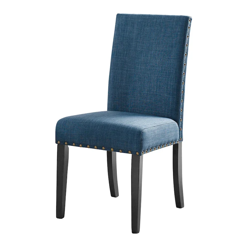 Modern Upholstered Dining Chair with Nail Head Trim
