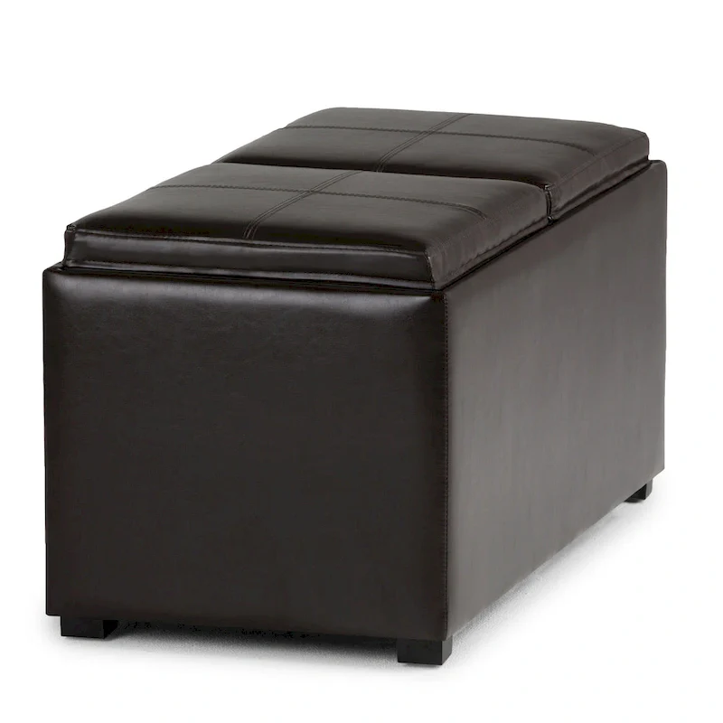 Fabric-Upholstered 3-Piece Ottoman Set