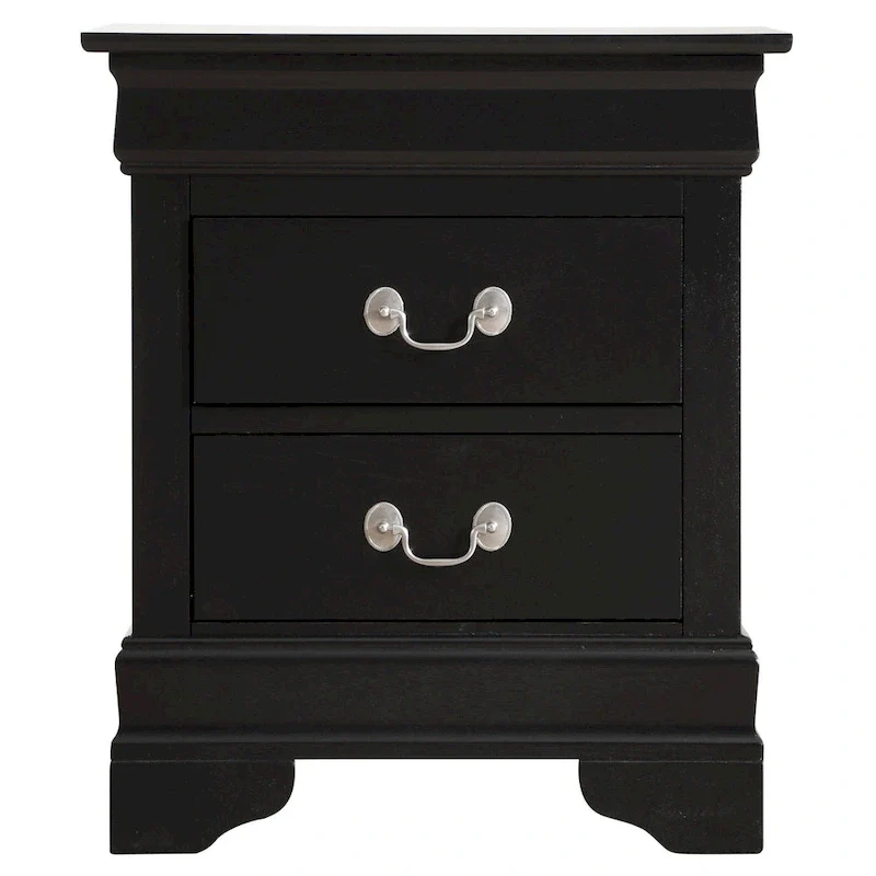 Louis Phillipe Traditional 2-drawer Wood Nightstand