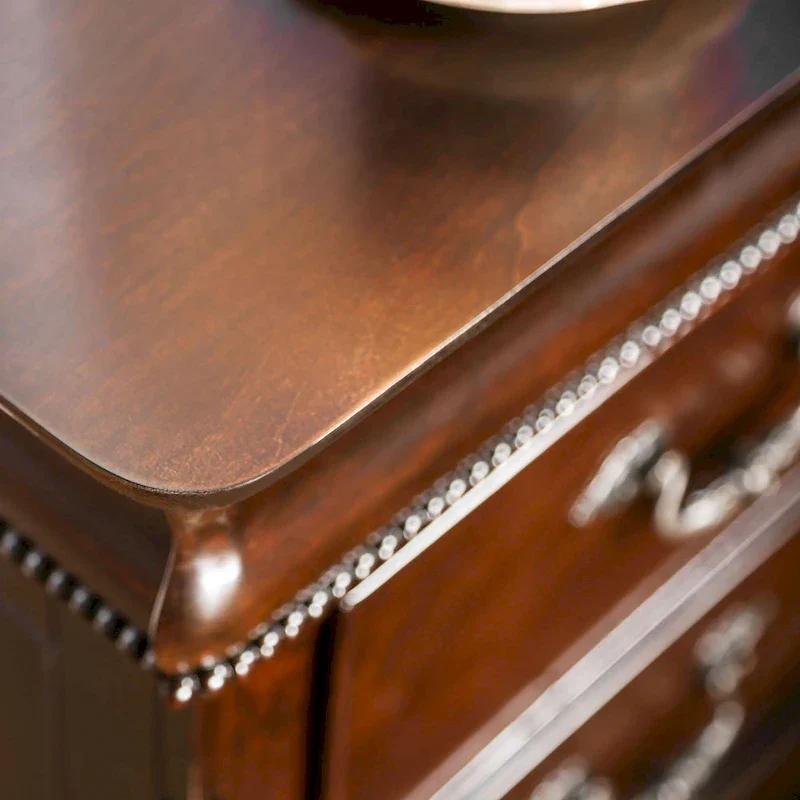 Diva Traditional Cherry Solid Wood 2-Piece Poster Bedroom Set by Furniture of America