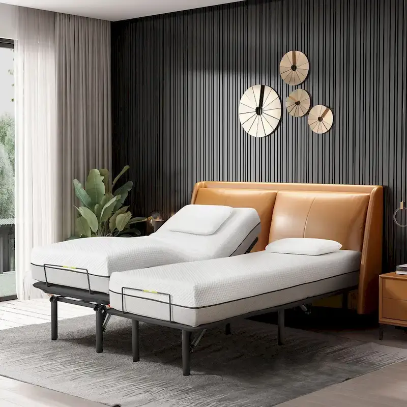 King Size Adjustable Bed Base with Motorized Incline