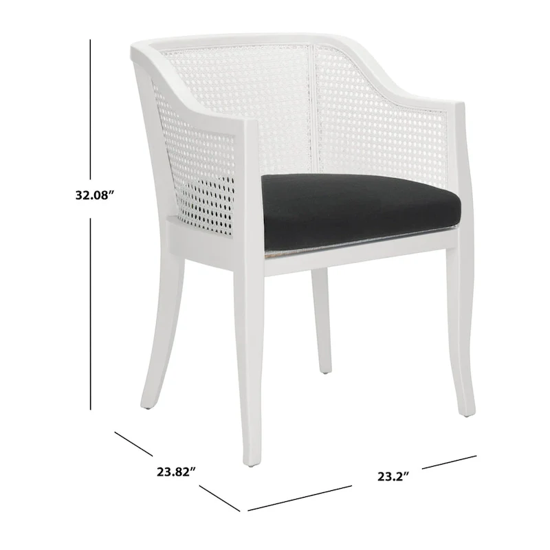 SAFAVIEH Velva Cane Dining Chair - 23.8 x 23.2 x 32.1 - 24Wx23Dx32H