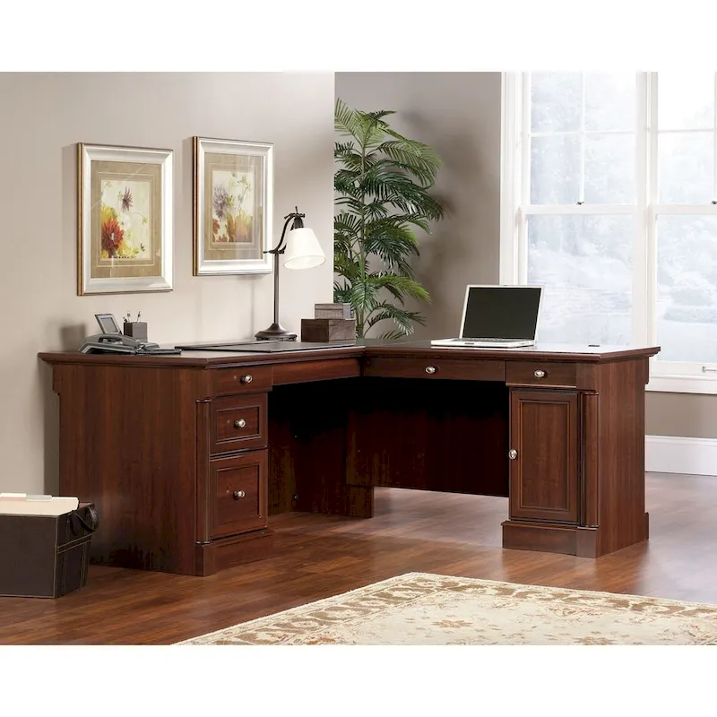 Sauder Palladia L-Shaped Office Desk