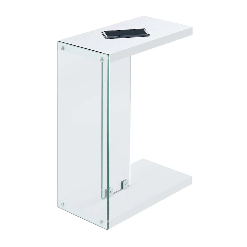 Convenience Concepts SoHo Glass C End Table