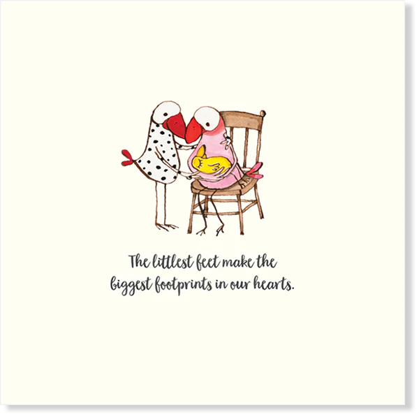 Affirmations - Twigseeds Baby Card - The littlest feet - K191