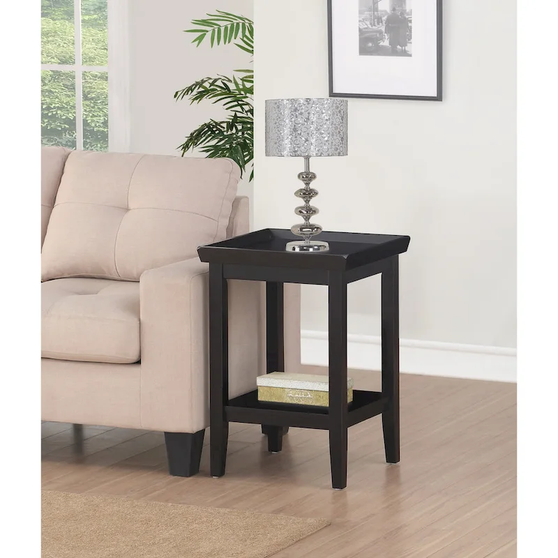 Convenience Concepts Ledgewood End Table with Shelf