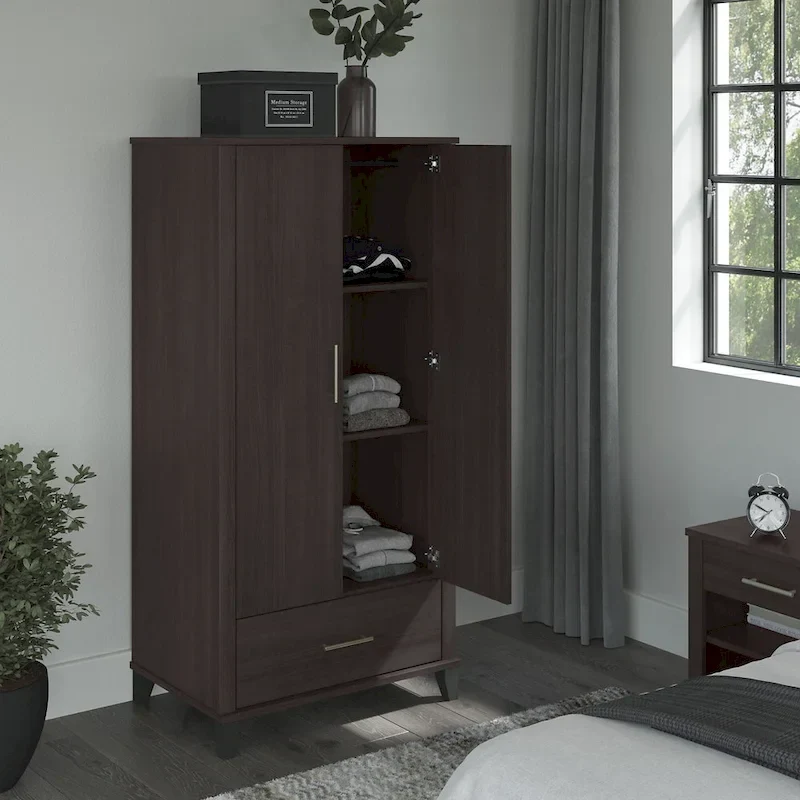 Somerset Large Armoire Cabinet by Bush Furniture