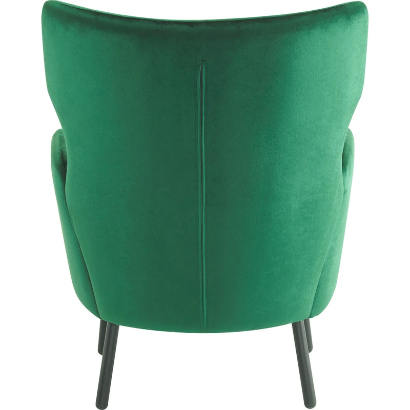 Stylish Wing Back Velvet Accent Chair by Christopher Knight Home