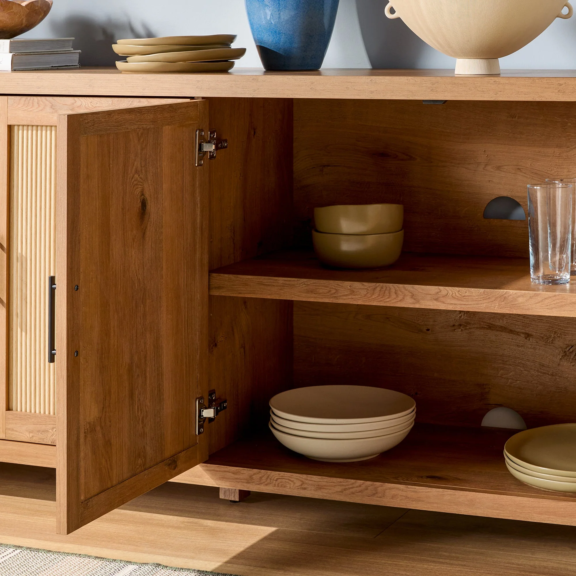 Sasha Modern Reeded Sideboard / TV Stand