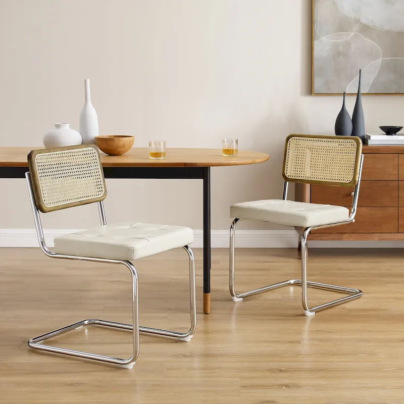 Modern Upholstered Dining Chairs (Set of 2)