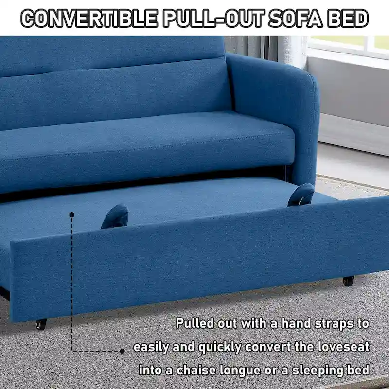 Aukfa Sofa Bed Pull Out Couch Convertible Loveseat Sleeper Sofa Couch