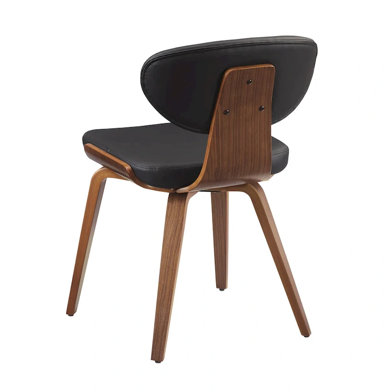Wood and PU Leather Dining Chair