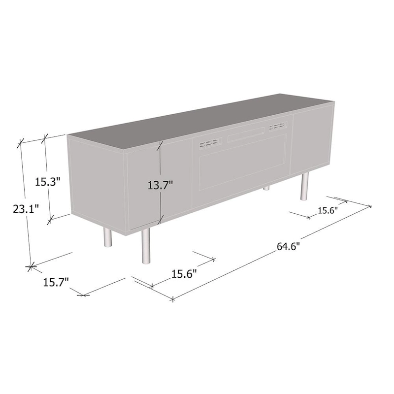 Goldie BL-EF Electric Fireplace 65