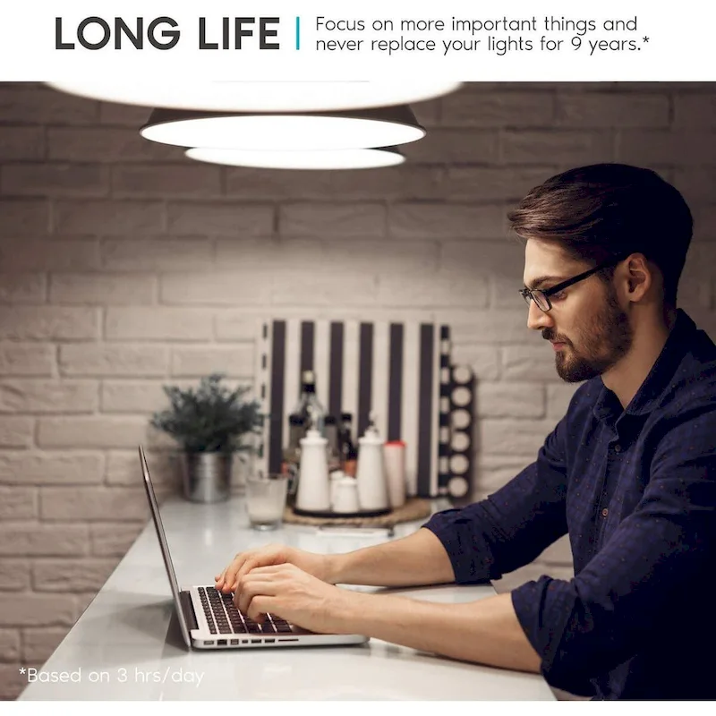 Luxrite A15 LED Light Bulb, 40W Equivalent, Dimmable, 600 Lumens, Enclosed Fixture Rated, Energy Star, E26 Base (4 Pack)