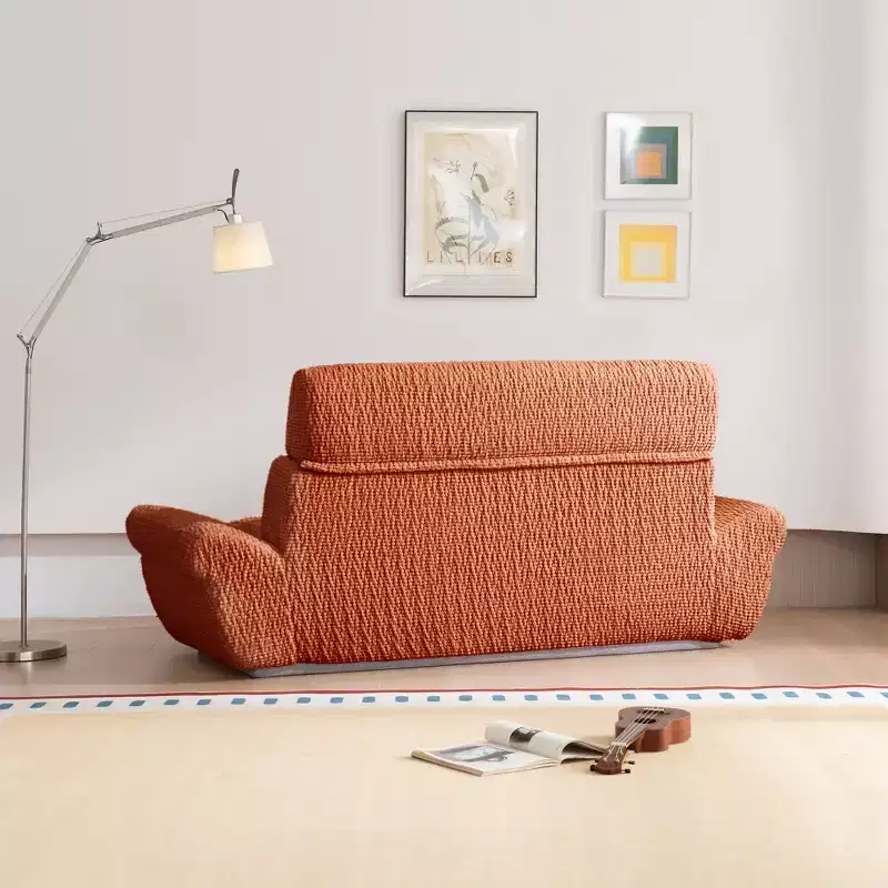 EHMKNP 2-Seater Sailboat Elliptical Sofa  High-Density Compressed Foam Luxury Living Room Couch