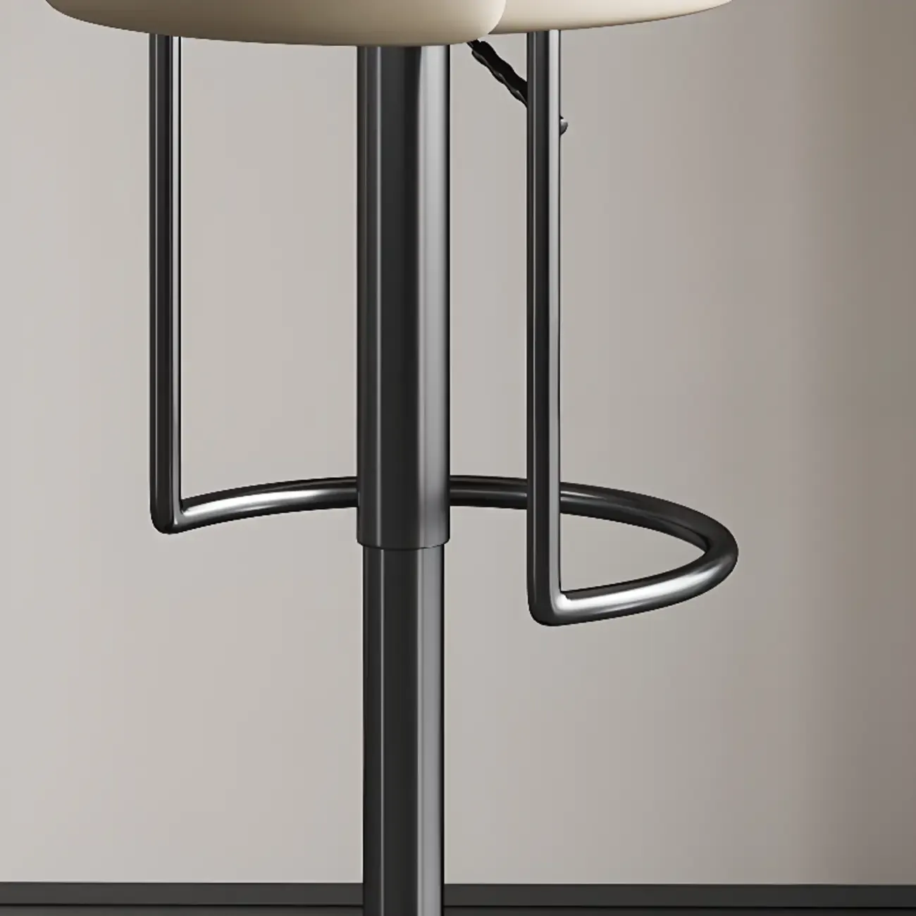 Modern Stainless Steel Swivel Bar Stool Adjustable Height