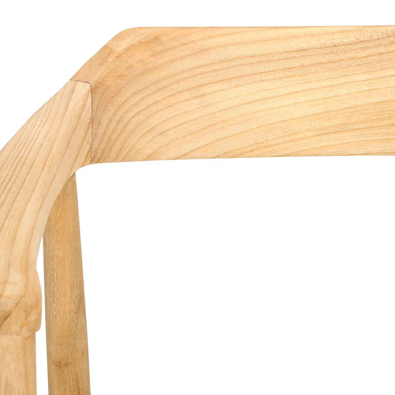 Woven Leather & Solid Wood Accent Chair (Fully Assembled) - 22 W x 20.5 L x 28.5 H