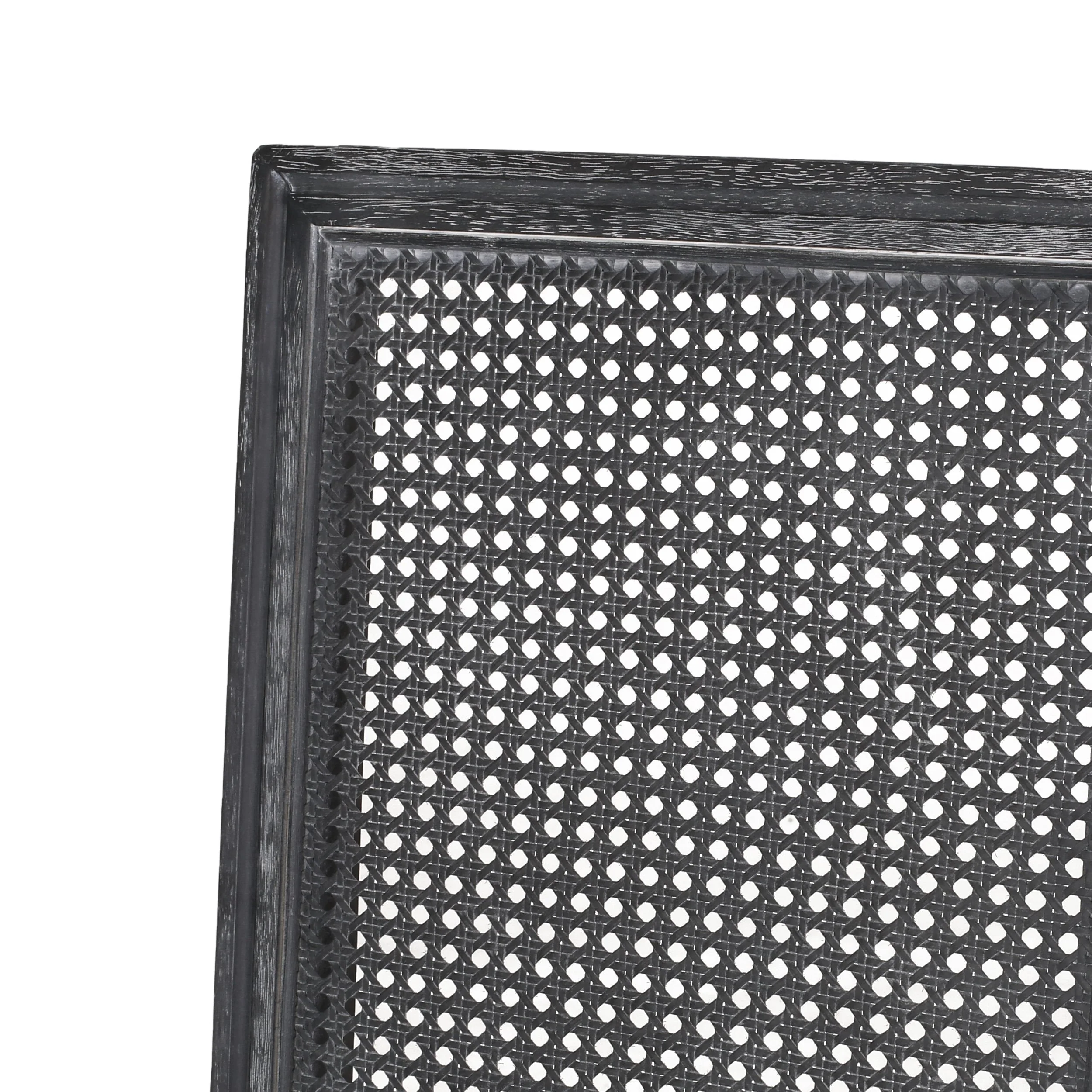 French Country Wood and Cane Upholstered Dining Chair, Set of 4 - NH494513