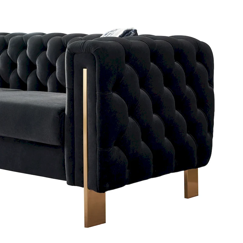 Modern Tufted Velvet Living Room Sofa