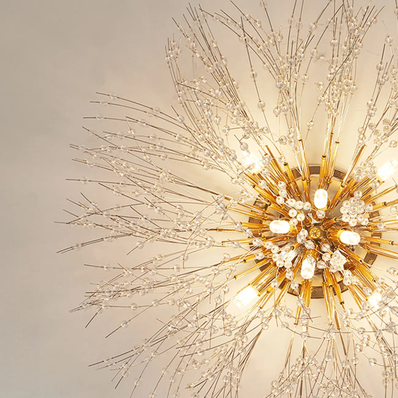 Luxury Crystal Chandelier Starburst with Flexible Length