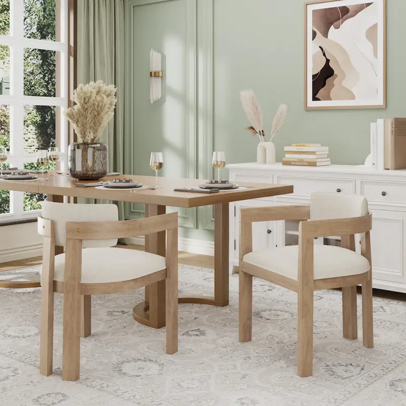 Conrad Sophisticated Modern Dining Chair With Armrest by Christopher Knight Home