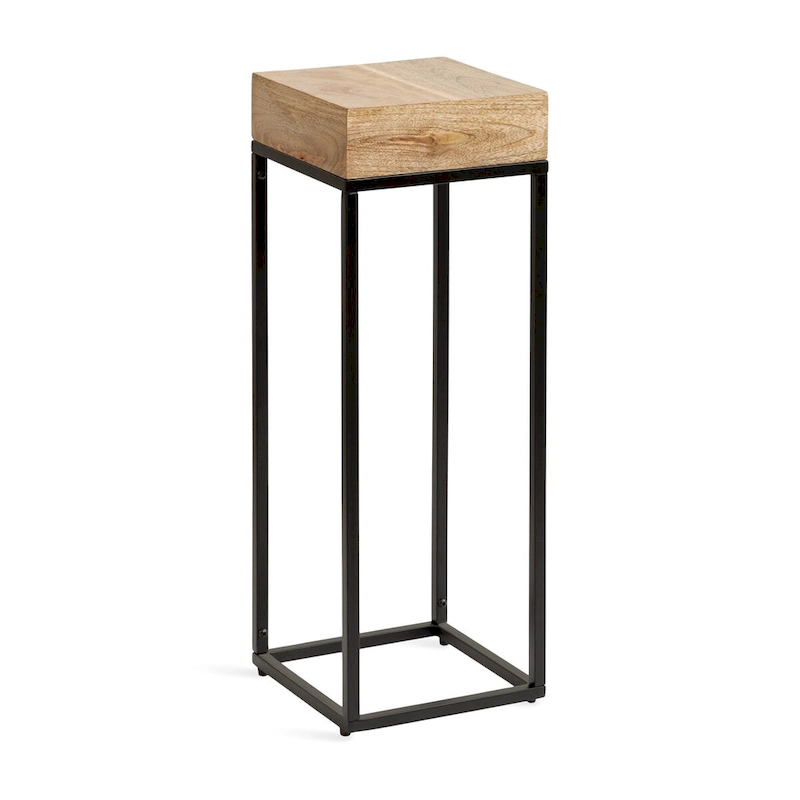 Kate and Laurel Karlsen Wood and Metal Drink Table - 8x8x23