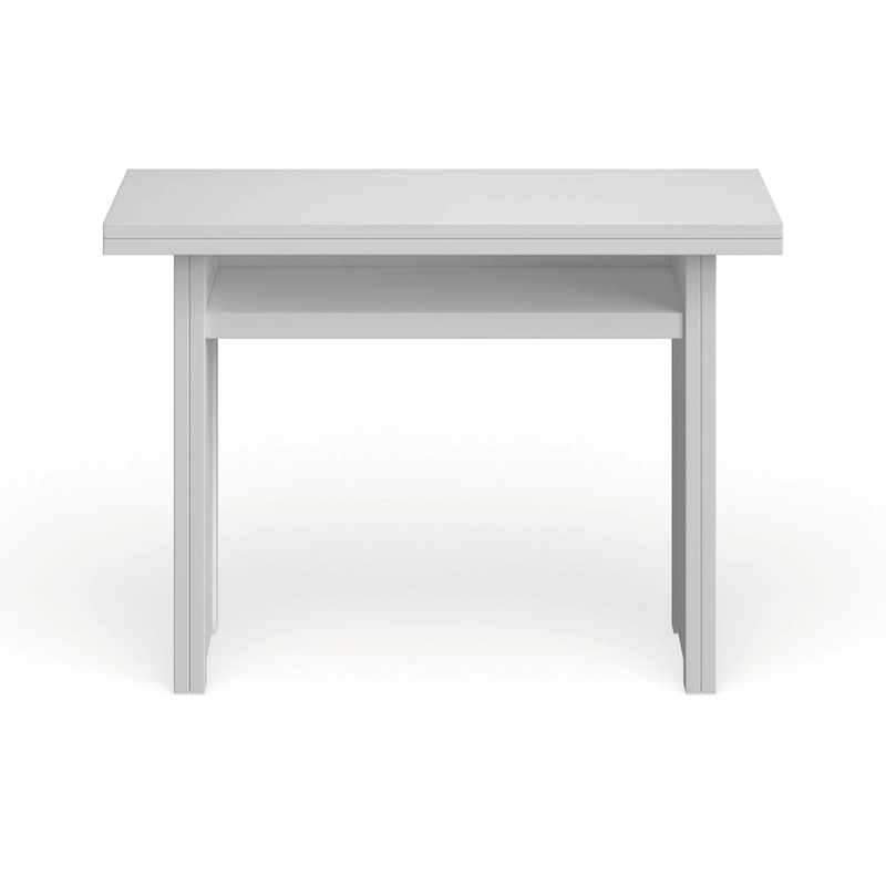 SEI Furniture Kleberg White Convertible Console to Dining Table