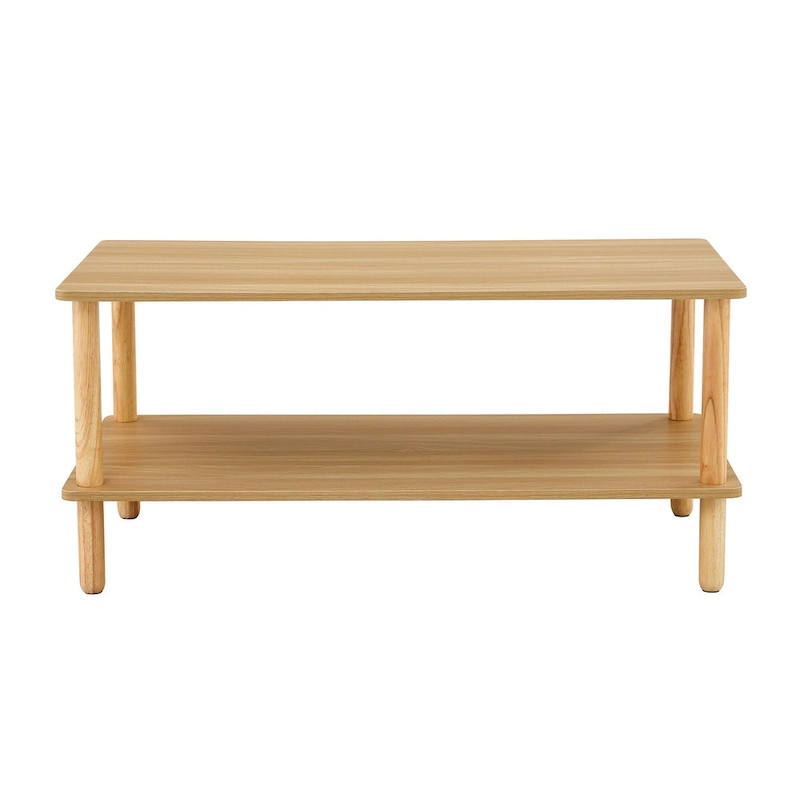 Living Room Rectangular 2-Tier Coffee Table