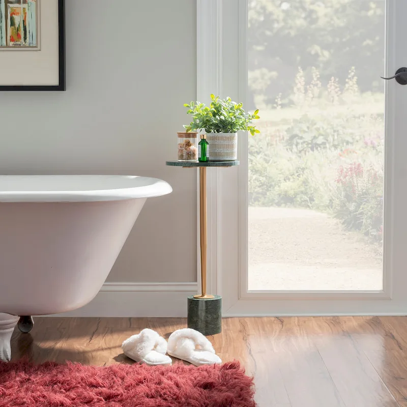 Kendall Glam Marble Drink Table