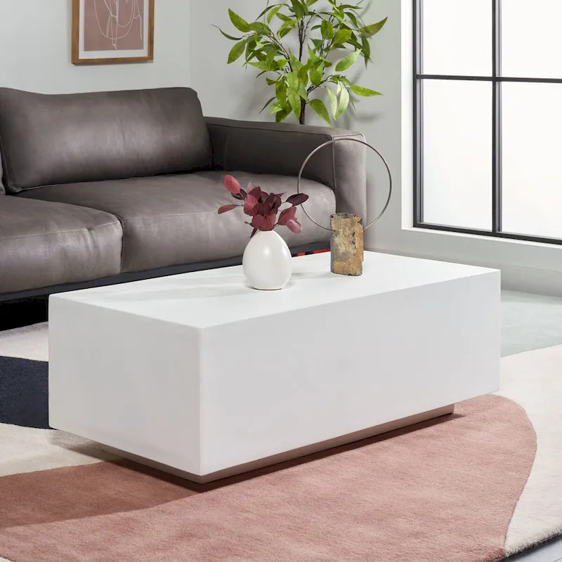 SAFAVIEH Dina Rectangle Coffee Table - 40 W x 20 D x 14 H - 40Wx20Dx14H