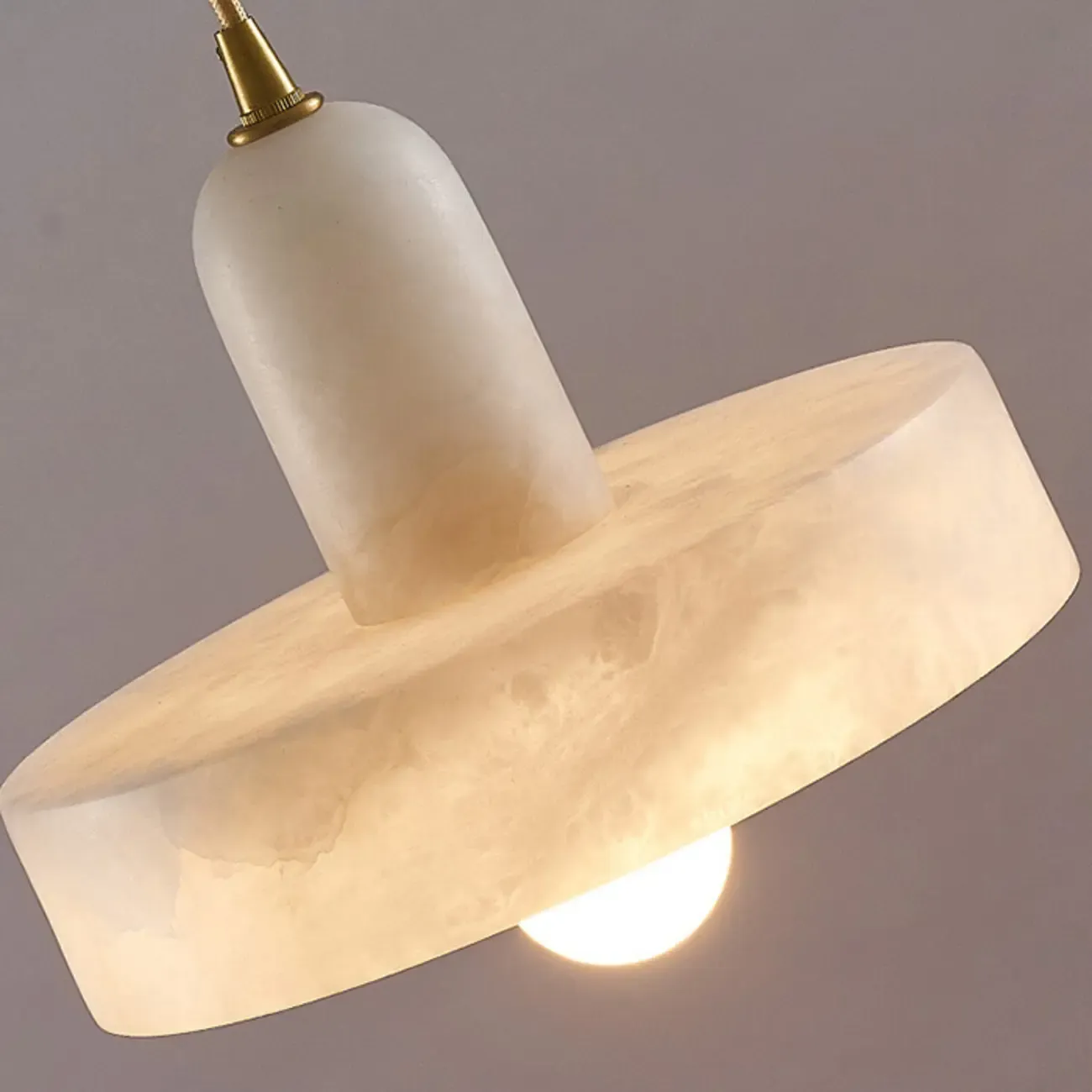 Modern Gold Metal Cylindrical Kitchen Island Pendant Light