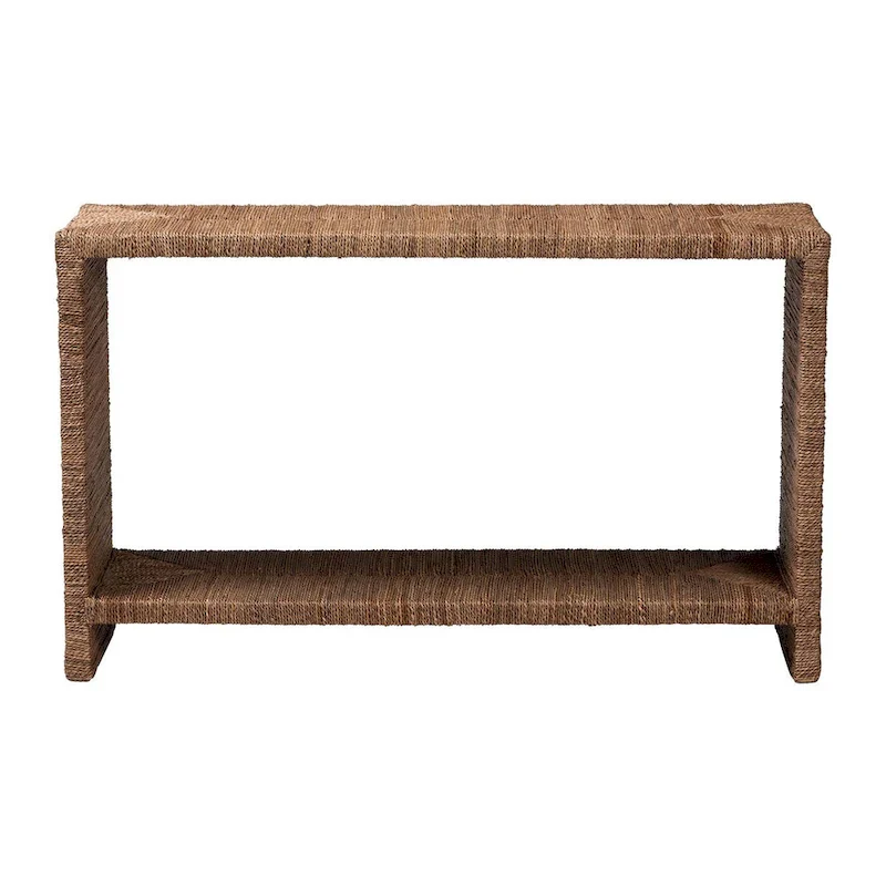 Liza Bohemian Natural Seagrass Console Table