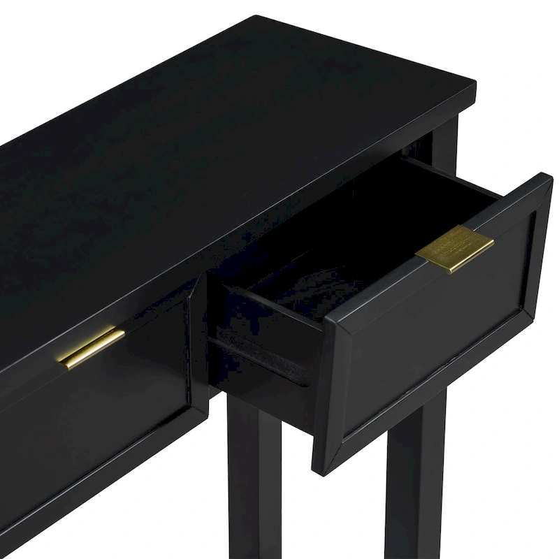 High-Quality Entryway Console Table with 4 Spacious Drawers & 1 Bottom Shelf