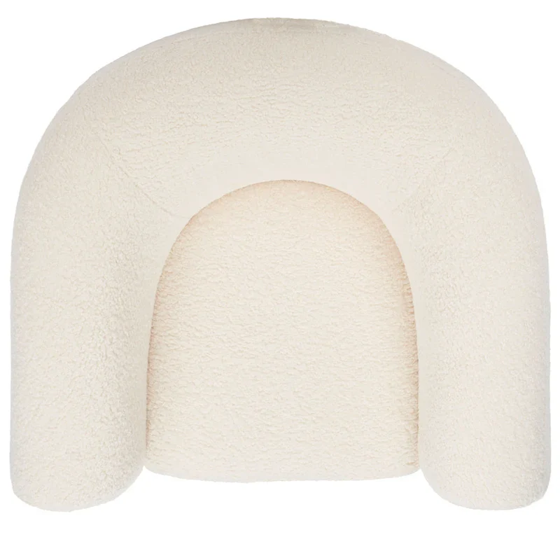 SAFAVIEH Couture Yauheniya Barrel Back Accent Chair - 38 In. W x 34 In. D x 28 In. H - 38Wx34Dx28H